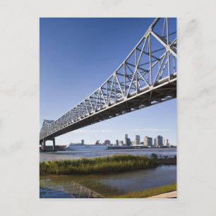Postal EE. UU., Luisiana, Nueva Orleans. Horizonte desde 