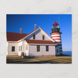 Postal EE. UU., Maine. Faro de West Quoddy cerca