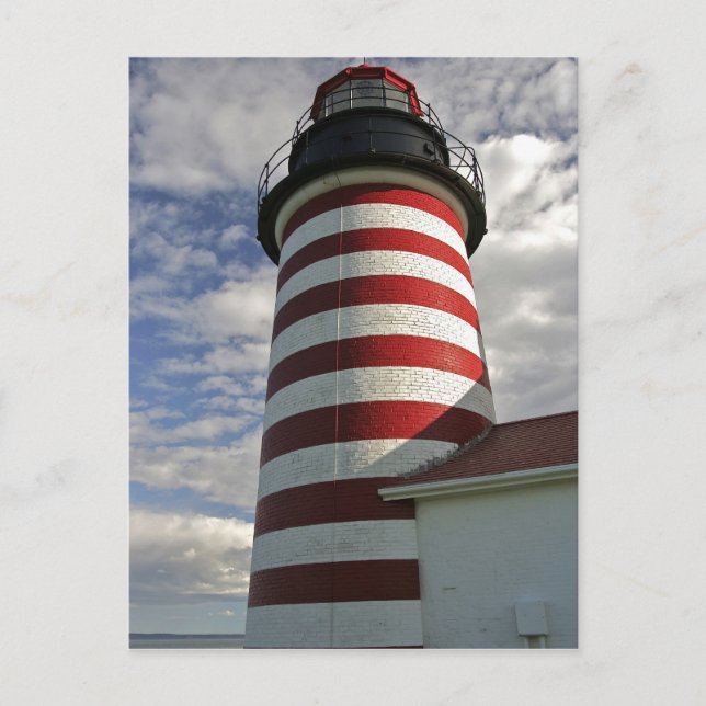 Postal EE.UU., Maine, Lubec. West Quoddy Head LIghthouse (Anverso)