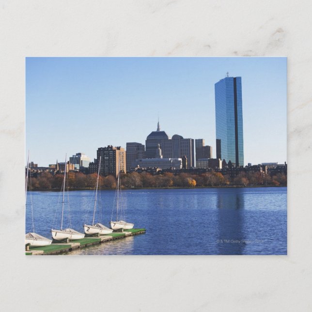 Postal EE.UU., Massachusetts, Boston skyline (Anverso)