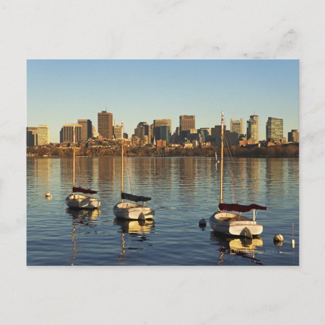 Postal EE.UU., Massachusetts, Boston skyline 3 (Anverso)