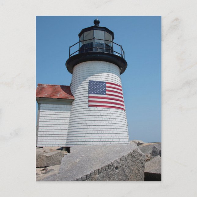 Postal EE. UU., Massachusetts, Nantucket. Punta Brant (Anverso)