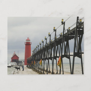 Postal EE. UU., Michigan, costa del lago Michigan, Grand 