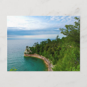 Postal EE. UU., Michigan. Formación rocosa Miner's Castle