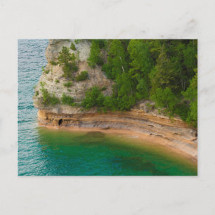 Postal EE. UU., Michigan. Formación rocosa Miner's Castle