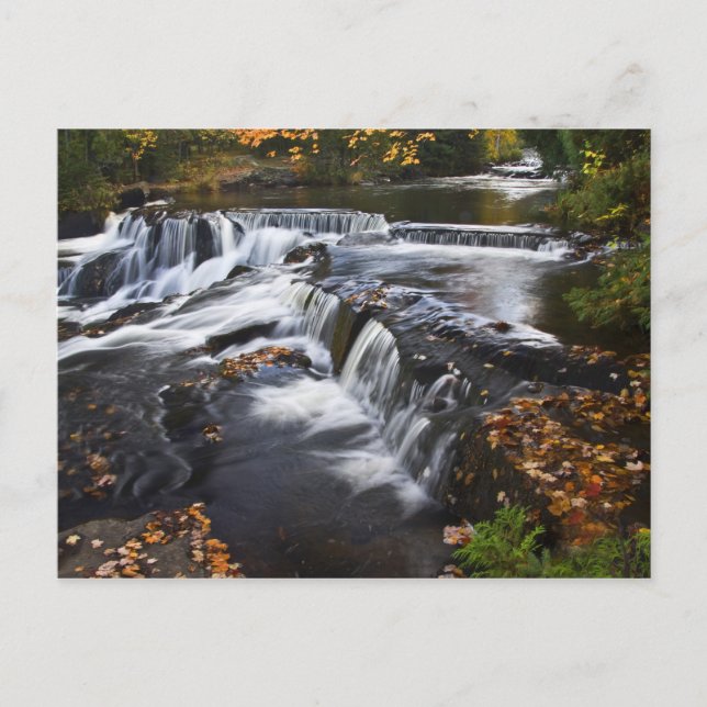 Postal EE. UU., Michigan, península superior. Bond Falls  (Anverso)