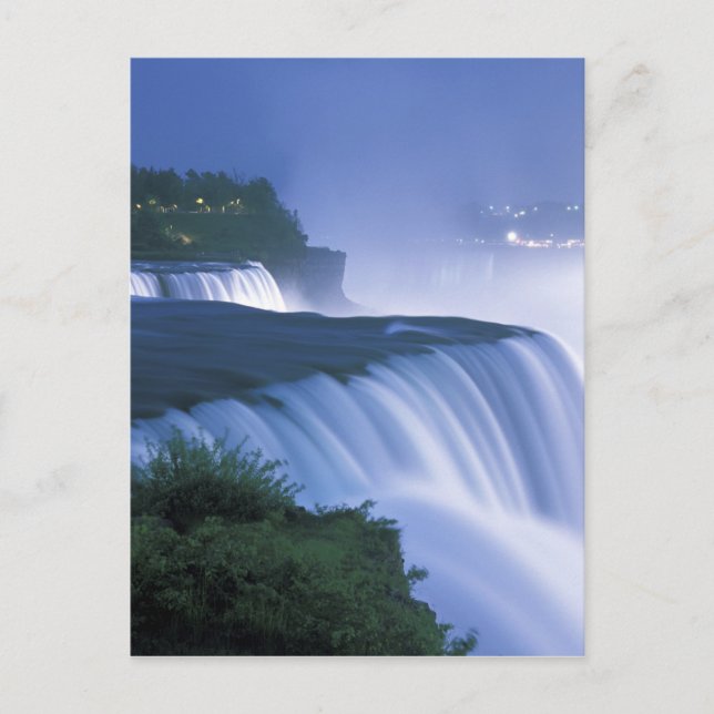 Postal EE. UU., Nueva York, Cataratas del Niágara. Las ca (Anverso)