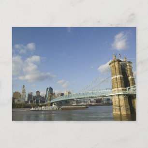 Postal EE. UU., Ohio, Cincinnati: Roebling Suspension 2