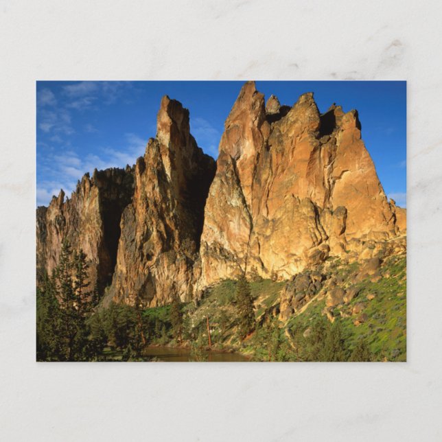 Postal EE. UU., Oregón, Acantilados de Granito En Smith R (Anverso)