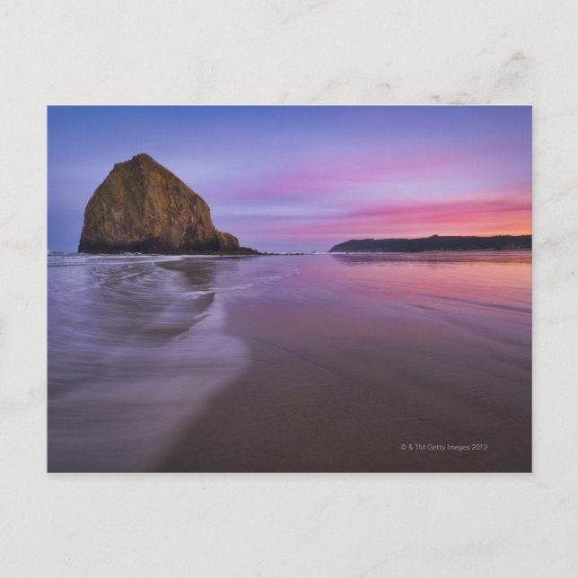 Postal EE.UU., Oregon, Condado de Clatsop, Peñón Haystack (Anverso)