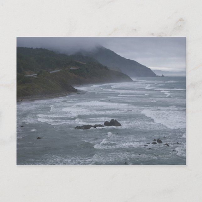 Postal EE.UU., Oregón, Costa (Anverso)