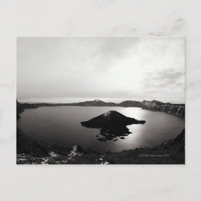 Postal EE.UU., Oregon, Crater Lake, Isla Wizard, (Anverso)