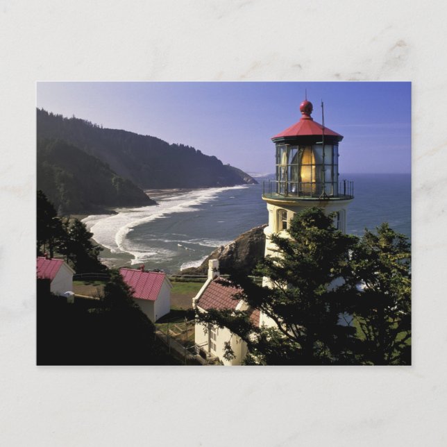 Postal EE. UU., Oregón, Florence. Faro de Heceta Head (Anverso)