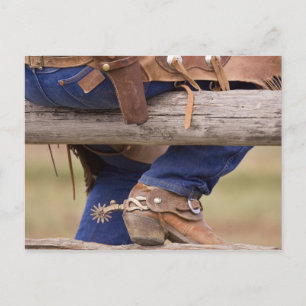 Postal EE. UU., Oregón, Seneca, Ponderosa Ranch. Vaquero