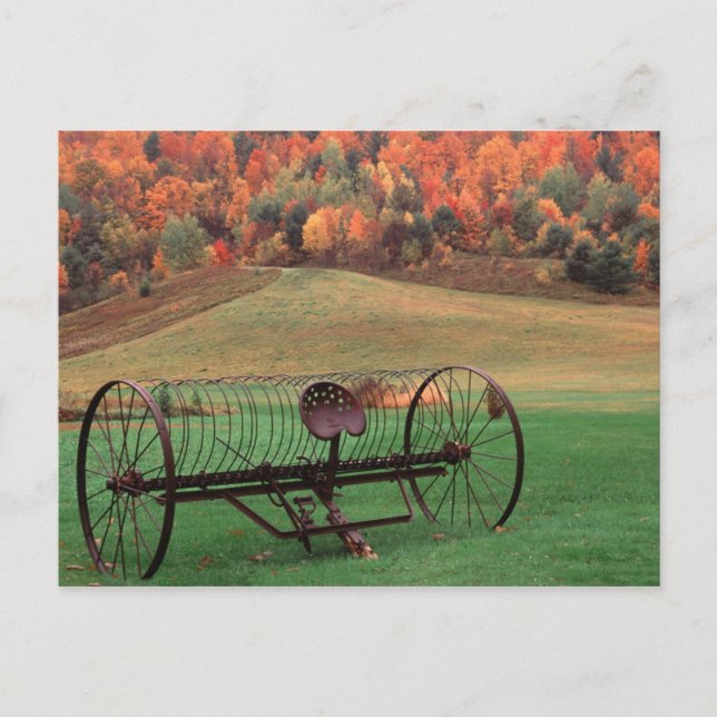 Postal EE. UU., Vermont, Granja. (Anverso)