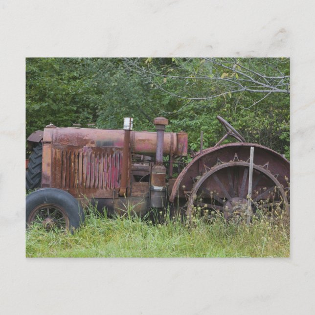 Postal EE. UU., Vermont, MANCHESTER: Tractor agrícola ant (Anverso)