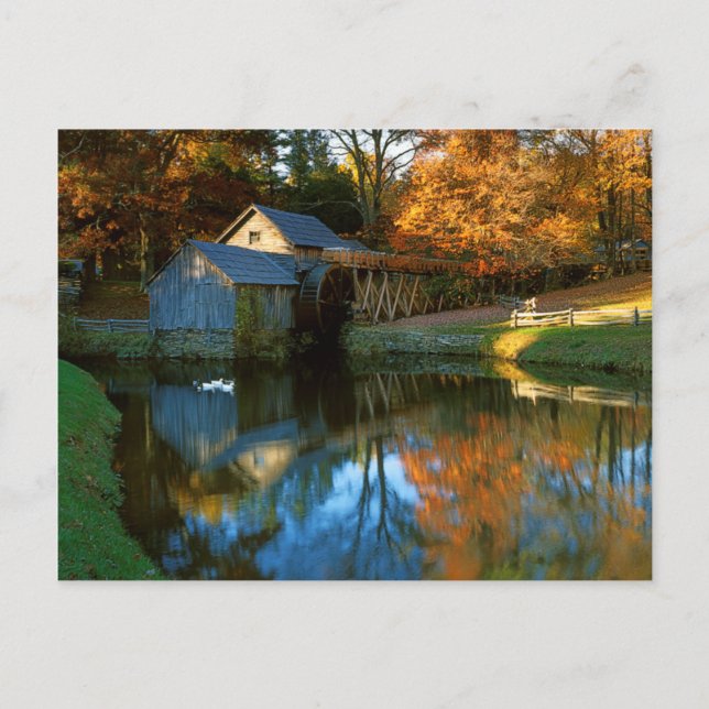 Postal EE. UU., Virginia, Blue Ridge Parkway, Mabry Mill (Anverso)