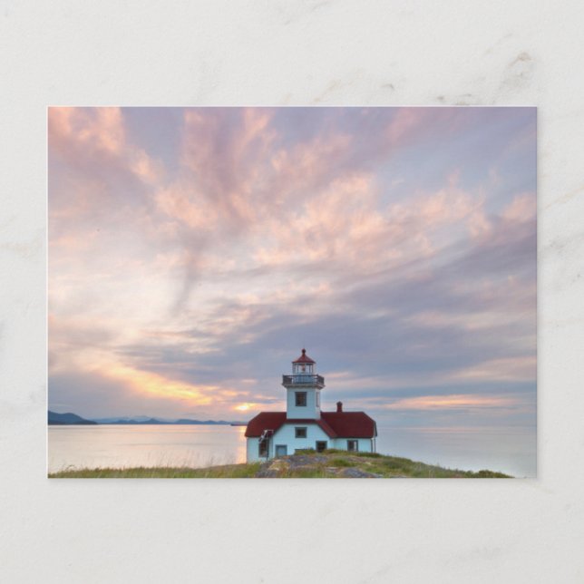 Postal EE. UU., Washington, Islas San Juan. Atardecer (Anverso)