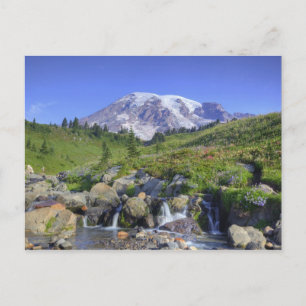 Postal EE. UU., Washington, Mt. Rainier NP, Mt. Rainier y