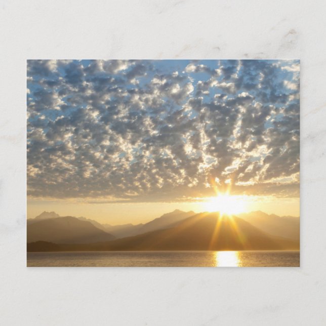 Postal EE. UU., Washington, Seabeck. Atardecer (Anverso)