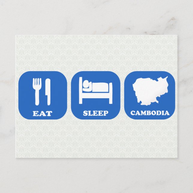 Postal Eee Sleep Cambodia (Anverso)
