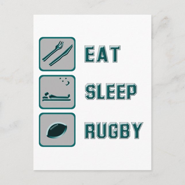 Postal Eee Sleep Rugby (Anverso)