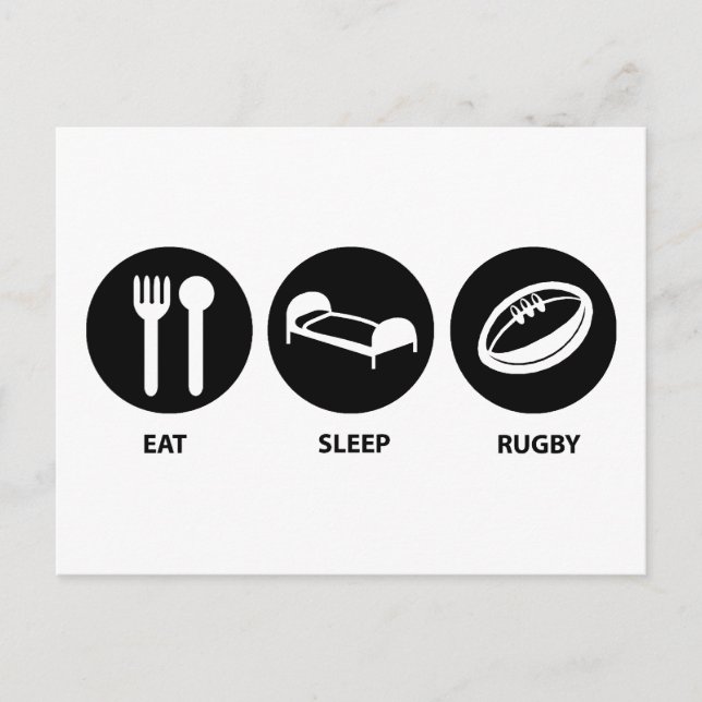 Postal Eee Sleep Rugby (Anverso)