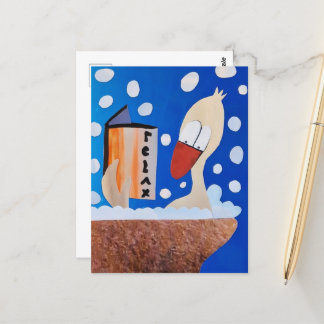 Postal Eend in bad bubbels boek time to relax me time 