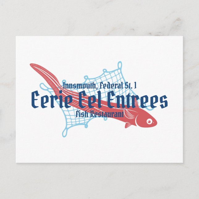 Postal Eerie Eel Entree Innsmouth Fish Restaurantes (Anverso)