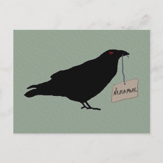 Postal Eerie Raven Postcard