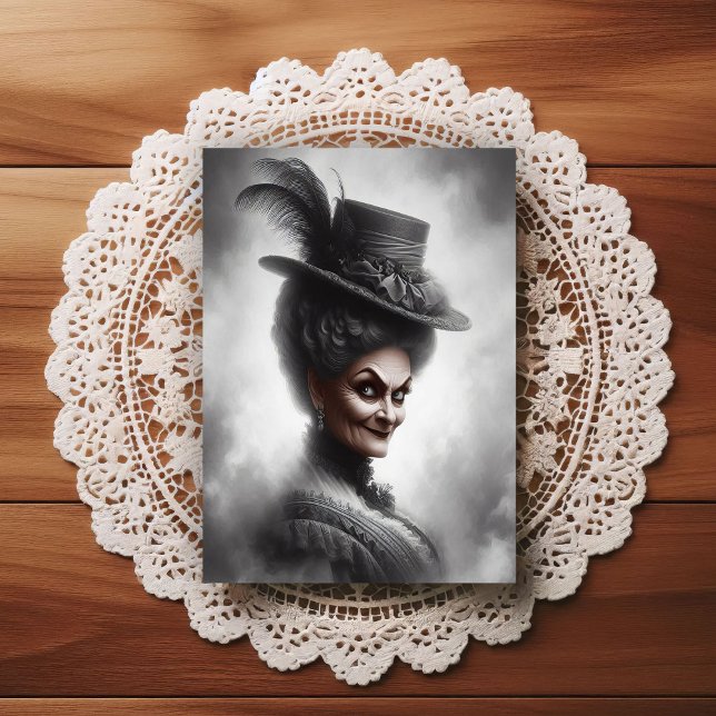 Postal Eerie Victorian Era Portrait Art (Subido por el creador)