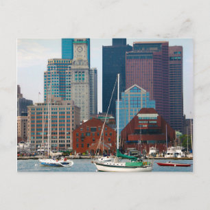 Postal EEUU, Massachusetts. Skyline Waterfront de Boston