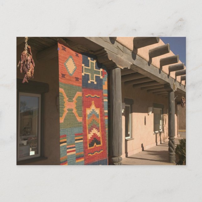 Postal EEUU, Nuevo México, Taos: Kit de la Galería de Rug (Anverso)