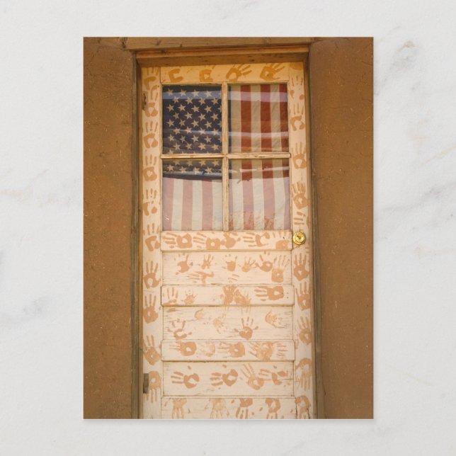 Postal EEUU, Nuevo México, Taos: Pueblo Indio Taos (Anverso)