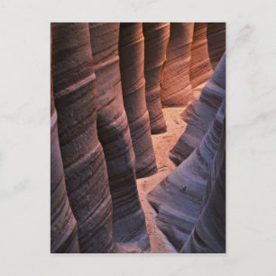 Postal EEUU, Utah, Escalante. Piedra arenisca repetitiva