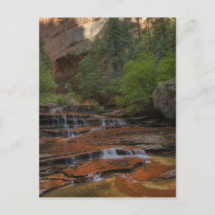 Postal EEUU, Utah, Parque Nacional Zion. Escena de