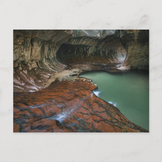 Postal EEUU, Utah, Parque Nacional Zion. Escena de 3 (Anverso)