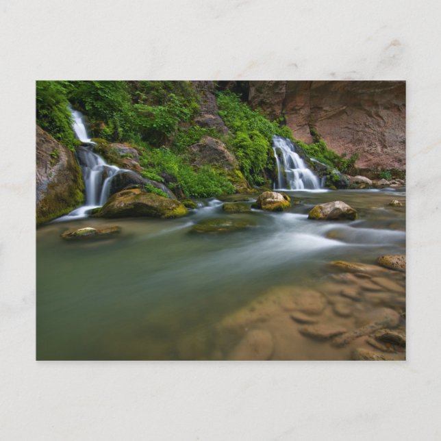 Postal EEUU, Utah, Parque Nacional Zion. La Virgen (Anverso)