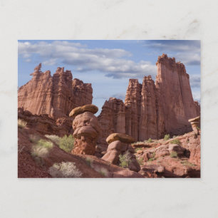 Postal EEUU, Utah. Vista de las Torres Pescadoras. Crédit