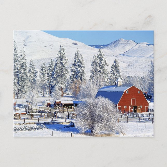Postal EEUU, Washington, Methow Valley, Barns en (Anverso)