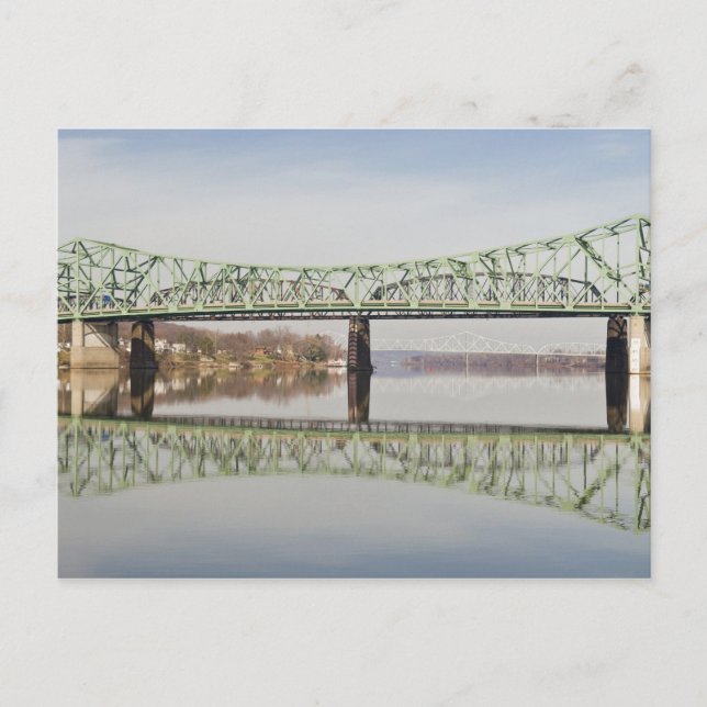 Postal EEUU, WV, Parkersburg. Parkersburg-Belpre (Anverso)