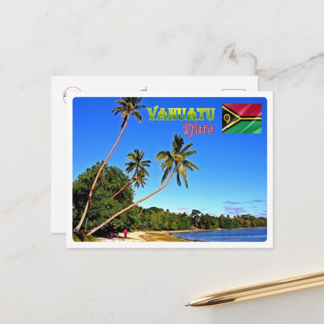 Postal Efate - Erakor Beach - Vanuatu - (Anverso/Reverso In Situ)