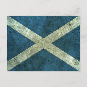 Postal Efecto de acero de edad avanzada de la bandera esc