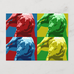 Postal ¡Efecto de arte pop de Labrador!