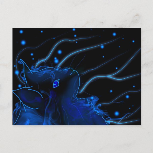 Postal Efecto de conversación néon (Anverso)