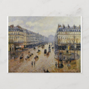 Postal Efecto de lluvia de la avenida de l'Opera por Cami