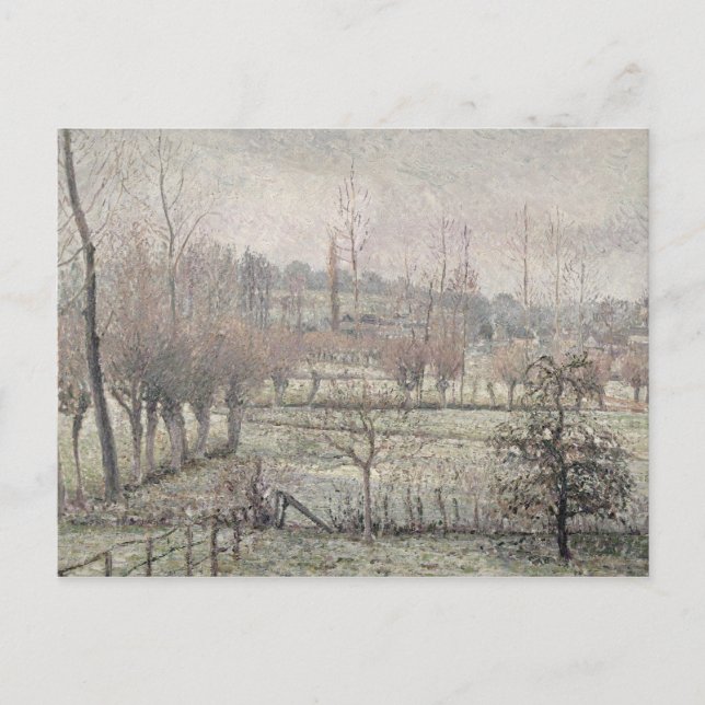 Postal Efecto de nieve en Eragny, 1894 (Anverso)