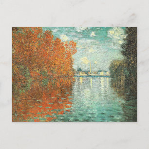 Postal Efecto de Otoño en Argenteuil de Monet,