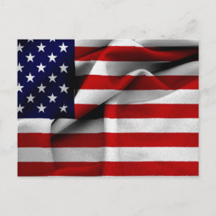 Postal Efecto de tejido Bandera de Estados Unidos