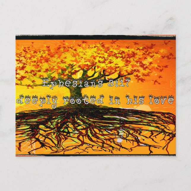 Postal Efesios 3:17 (Anverso)